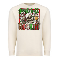 Sandshell jingle bell rockin skeleton christmas Premium Sweatshirt - Jasminsmagicworld