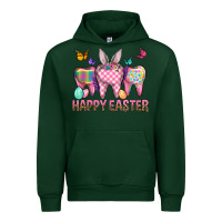 Forest Green Happy Easter Dental And Egg Urban Hoodie - BundleAndBundleShop