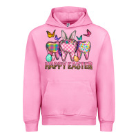 Fuchsia Pink Happy Easter Dental And Egg Urban Hoodie - BundleAndBundleShop