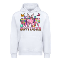 White Happy Easter Dental And Egg Urban Hoodie - BundleAndBundleShop