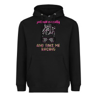 Black just call me pretty and take me racing Heavyweight Hoodie - JahusDesignShop
