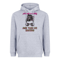 Heather Grey just call me pretty and take me racing Heavyweight Hoodie - JahusDesignShop
