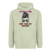 Matcha just call me pretty and take me racing Heavyweight Hoodie - JahusDesignShop