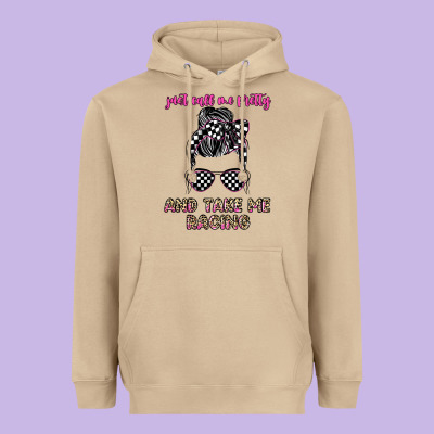 Just Call Me Pretty And Take Me Racing Heavyweight Hoodie Designed By Jahusdesignshop