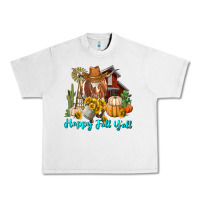 Lunar Rock Happy Fall Y'all Longhorn Cow Urban Heavy Tee - RanaPortraitStore
