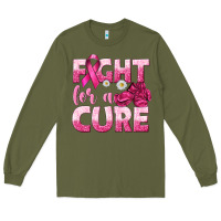 Army Green Fight For a Cure Long Sleeve Tee - texasbilliewilder