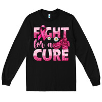 Black Fight For a Cure Long Sleeve Tee - texasbilliewilder
