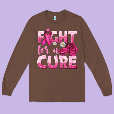 Fight For A Cure Long Sleeve Tee Designed By Texasbilliewilder
