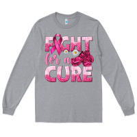 Heather Grey Fight For a Cure Long Sleeve Tee - texasbilliewilder