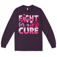 Plum Fight For a Cure Long Sleeve Tee - texasbilliewilder