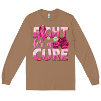 Toasted Coconut Fight For a Cure Long Sleeve Tee - texasbilliewilder