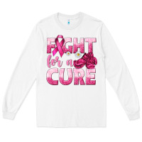 White Fight For a Cure Long Sleeve Tee - texasbilliewilder