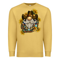 Antique Gold cowboy gnome sunflower rope Premium Sweatshirt - BarkalooDesign