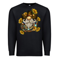 Black cowboy gnome sunflower rope Premium Sweatshirt - BarkalooDesign