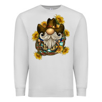 Dove Grey cowboy gnome sunflower rope Premium Sweatshirt - BarkalooDesign