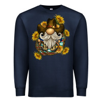 Navy cowboy gnome sunflower rope Premium Sweatshirt - BarkalooDesign