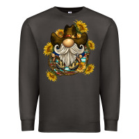 Smoke cowboy gnome sunflower rope Premium Sweatshirt - BarkalooDesign
