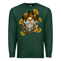 Sports Green cowboy gnome sunflower rope Premium Sweatshirt - BarkalooDesign