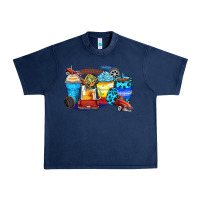 Navy truck coffee cups Urban Heavy Tee - Zillion Design Studio