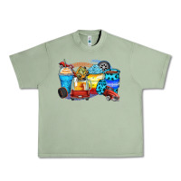 Oil Green truck coffee cups Urban Heavy Tee - Zillion Design Studio