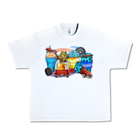 White truck coffee cups Urban Heavy Tee - Zillion Design Studio