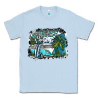 Dusty Blue summer vibes Classic Tee - SublimationCraftShop