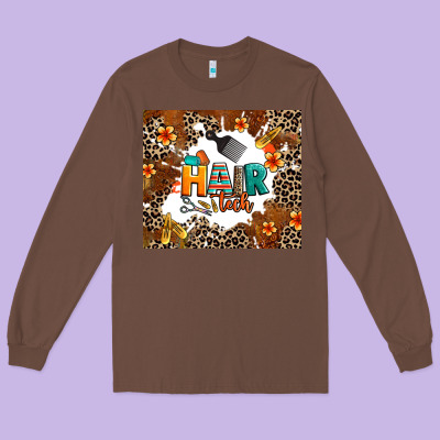 Hair Tech Long Sleeve Tee Designed By Adodesignshop