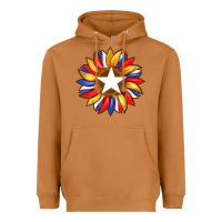 Meerkat american flag and sunflower with star Heavyweight Hoodie - Artiststas