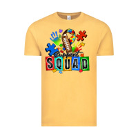 Vintage Mustard american football support squad autism Vintage Tee - Zillion Design Studio