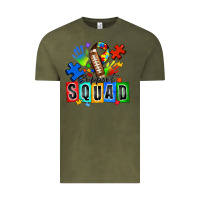 Vintage Olive american football support squad autism Vintage Tee - Zillion Design Studio