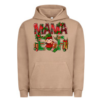 Pigment Burro Mama Elf With Gift Christmas Urban Hoodie - BundleAndBundleShop
