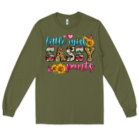 Army Green western little miss sassy pants Long Sleeve Tee - Zillion Design Studio