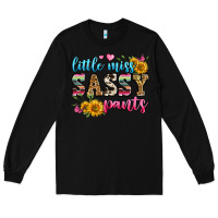 Black western little miss sassy pants Long Sleeve Tee - Zillion Design Studio