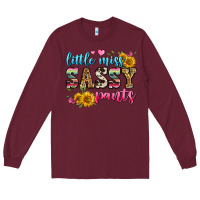 Burgundy western little miss sassy pants Long Sleeve Tee - Zillion Design Studio