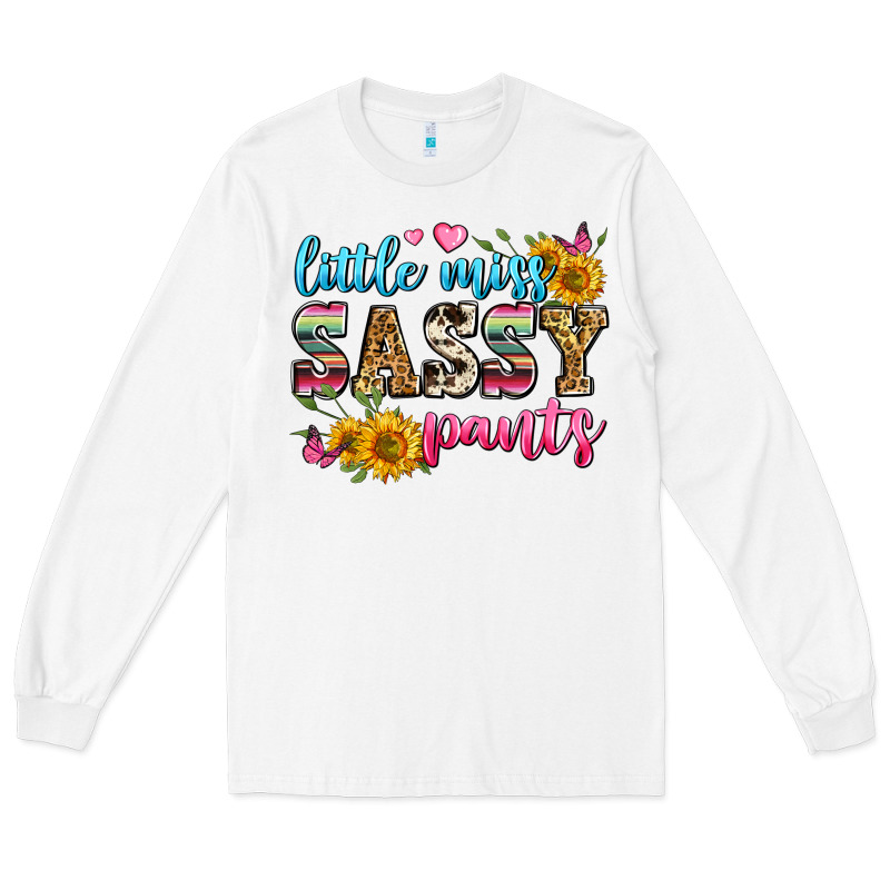 Western Little Miss Sassy Pants Long Sleeve Tee by Zillion Design Studio | Teevron
