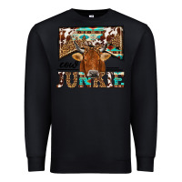 Black cow junkie Premium Sweatshirt - NancyCooperArtShop