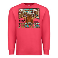 Cardinal cow junkie Premium Sweatshirt - NancyCooperArtShop