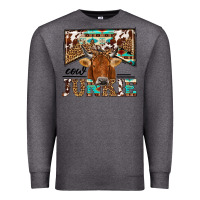 Charcoal Heather cow junkie Premium Sweatshirt - NancyCooperArtShop