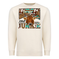 Sandshell cow junkie Premium Sweatshirt - NancyCooperArtShop