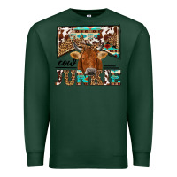 Sports Green cow junkie Premium Sweatshirt - NancyCooperArtShop