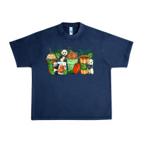 Navy panda coffee cups Urban Heavy Tee - Zillion Design Studio