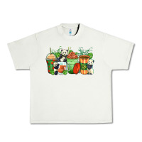 Pistachio panda coffee cups Urban Heavy Tee - Zillion Design Studio