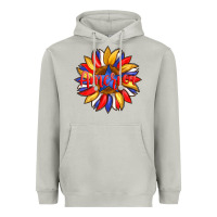 Moon Dust america with american flag colors and sunflower with star Heavyweight Hoodie - Artiststas