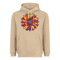 Mushroom america with american flag colors and sunflower with star Heavyweight Hoodie - Artiststas