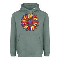 Sage america with american flag colors and sunflower with star Heavyweight Hoodie - Artiststas