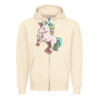 Sandshell cute unicorn Zipper Hoodie - FaDigitalArtStudio
