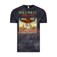 Cloud Black wild west long live cowboys Vintage Tee - texasbilliewilder