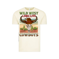 Vintage Arctic wild west long live cowboys Vintage Tee - texasbilliewilder
