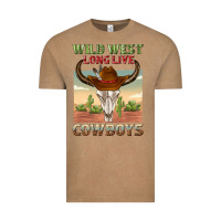Vintage Coffee wild west long live cowboys Vintage Tee - texasbilliewilder