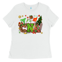 White cna christmas Ladies Tee - AdoDesignShop